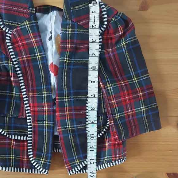 Harajuku Mini For Target Red and Blue Plaid Kids Blazer - Picture 5 of 11